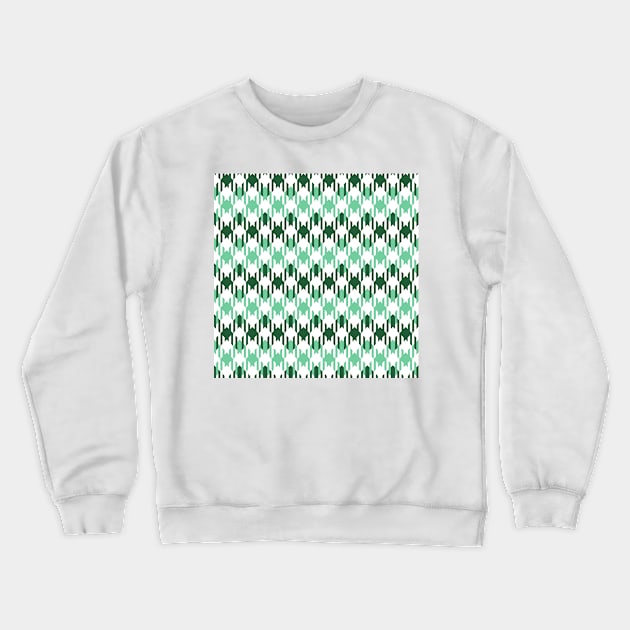 Green Pattern Crewneck Sweatshirt by Rizaldiuk